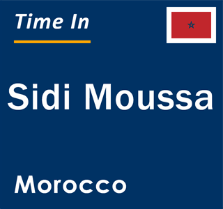 Current local time in Sidi Moussa, Morocco