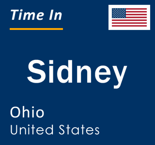 Current local time in Sidney, Ohio, United States
