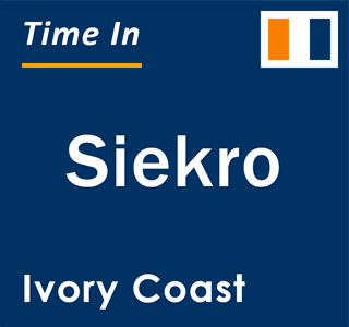 Current local time in Siekro, Ivory Coast