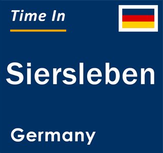 Current local time in Siersleben, Germany