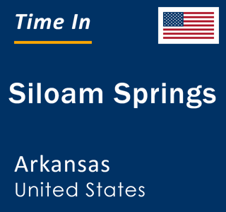 Current time in Siloam Springs, Arkansas, United States