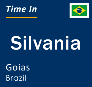 Current time in Silvania, Goias, Brazil
