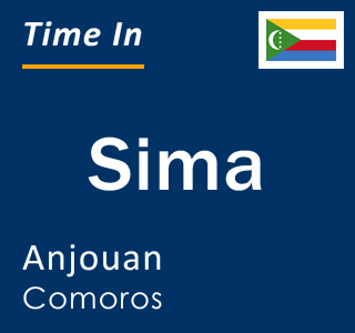 Current time in Sima, Anjouan, Comoros