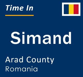 Current local time in Simand, Arad County, Romania