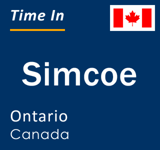 Current local time in Simcoe, Ontario, Canada