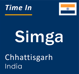 Current local time in Simga, Chhattisgarh, India