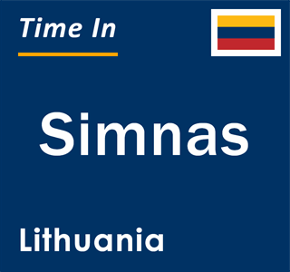 Current local time in Simnas, Lithuania