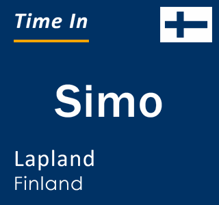 Current time in Simo, Lapland, Finland