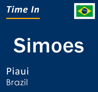 Current local time in Simoes, Piaui, Brazil