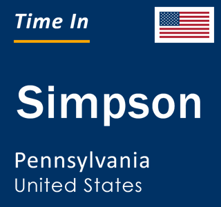 Current local time in Simpson, Pennsylvania, United States