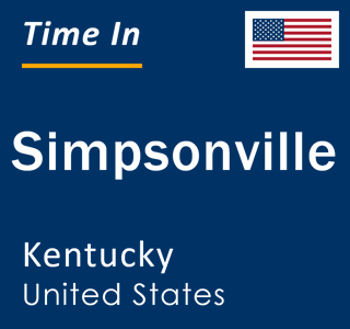 Current local time in Simpsonville, Kentucky, United States