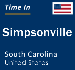 Current local time in Simpsonville, South Carolina, United States