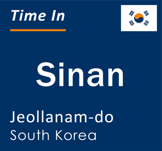 Current local time in Sinan, Jeollanam-do, South Korea