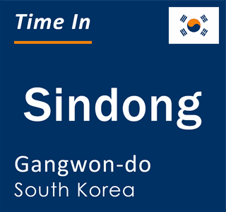Current local time in Sindong, Gangwon-do, South Korea