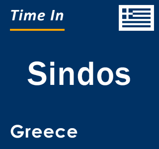 Current local time in Sindos, Greece