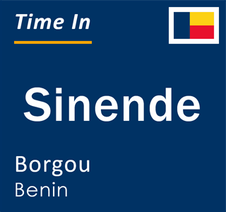 Current local time in Sinende, Borgou, Benin