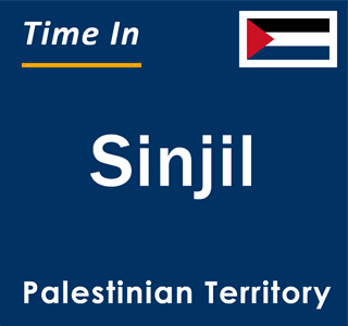 Current local time in Sinjil, Palestinian Territory