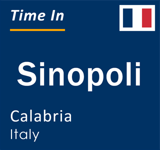 Current local time in Sinopoli, Calabria, Italy