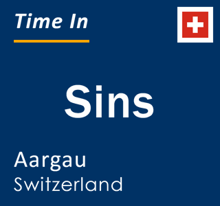Current local time in Sins, Aargau, Switzerland