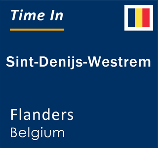 Current local time in Sint-Denijs-Westrem, Flanders, Belgium