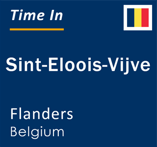 Current local time in Sint-Eloois-Vijve, Flanders, Belgium