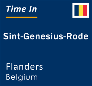 Current local time in Sint-Genesius-Rode, Flanders, Belgium