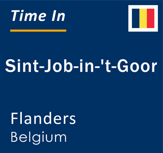 Current local time in Sint-Job-in-'t-Goor, Flanders, Belgium