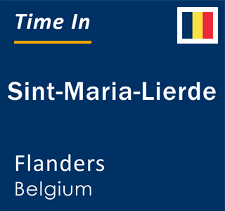 Current local time in Sint-Maria-Lierde, Flanders, Belgium