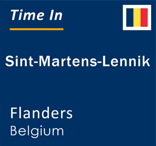 Current local time in Sint-Martens-Lennik, Flanders, Belgium