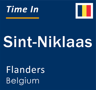 Current local time in Sint-Niklaas, Flanders, Belgium