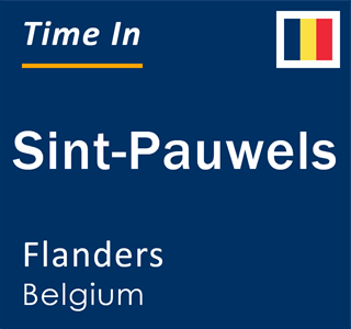 Current local time in Sint-Pauwels, Flanders, Belgium