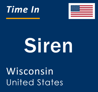 Current local time in Siren, Wisconsin, United States