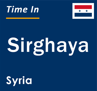 Current local time in Sirghaya, Syria