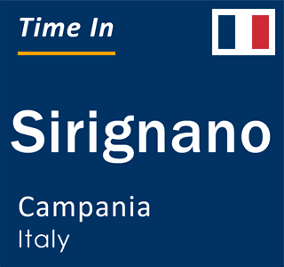 Current local time in Sirignano, Campania, Italy
