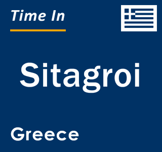 Current Local Time in Sitagroi, Greece