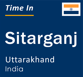 Current local time in Sitarganj, Uttarakhand, India