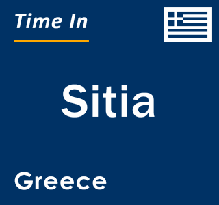 Current local time in Sitia, Greece