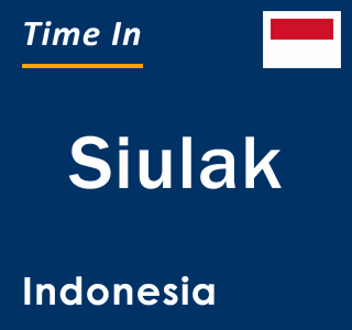 Current local time in Siulak, Indonesia