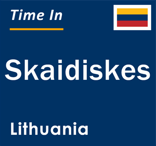 Current local time in Skaidiskes, Lithuania