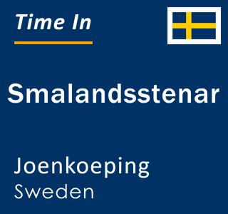 Current local time in Smalandsstenar, Joenkoeping, Sweden