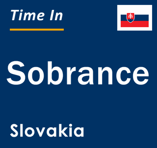 Current local time in Sobrance, Slovakia