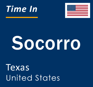 Current local time in Socorro, Texas, United States