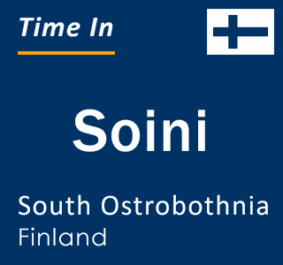 Current local time in Soini, South Ostrobothnia, Finland