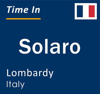 Current local time in Solaro, Lombardy, Italy