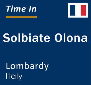 Current local time in Solbiate Olona, Lombardy, Italy