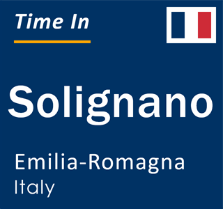 Current local time in Solignano, Emilia-Romagna, Italy