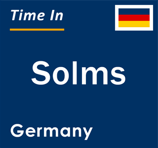 Current local time in Solms, Germany