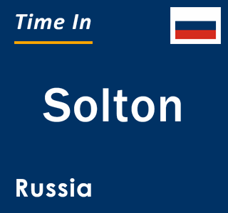 Current local time in Solton, Russia