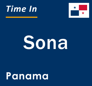 Current local time in Sona, Panama