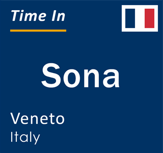 Current local time in Sona, Veneto, Italy